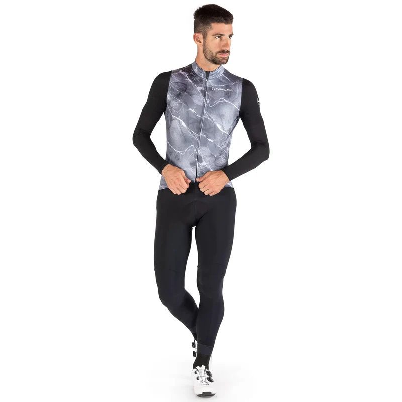 Maglia maniche lunghe Nalini Warm Mesh - Grigio
