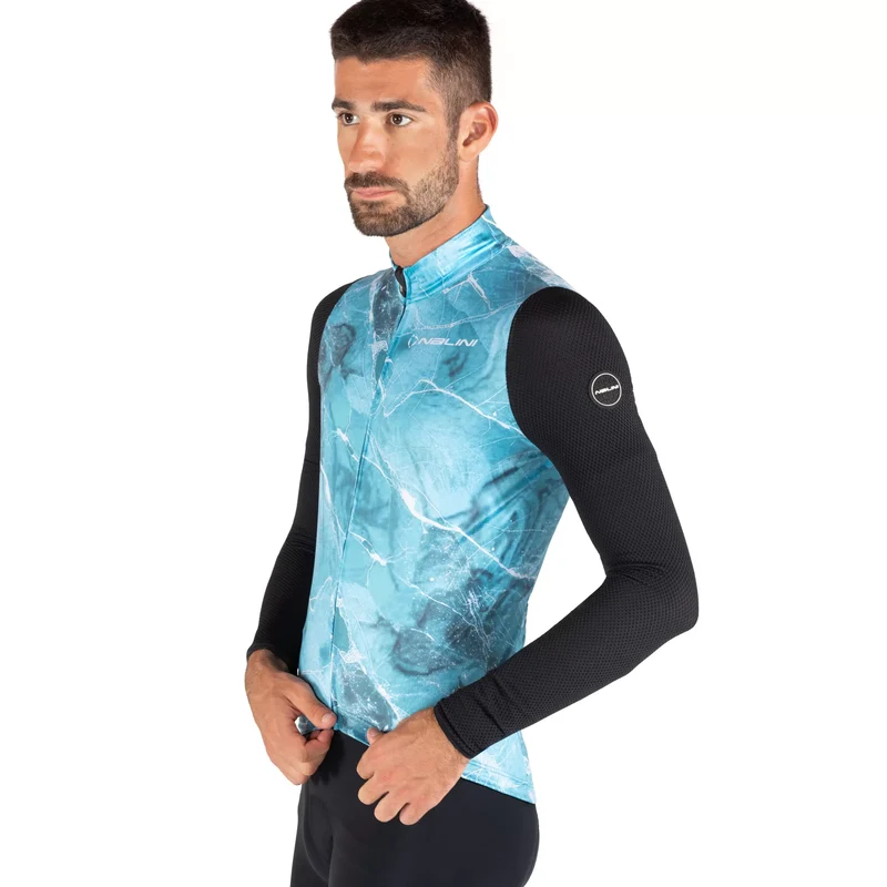 Maglia maniche lunghe Nalini Warm Mesh - Azzurro