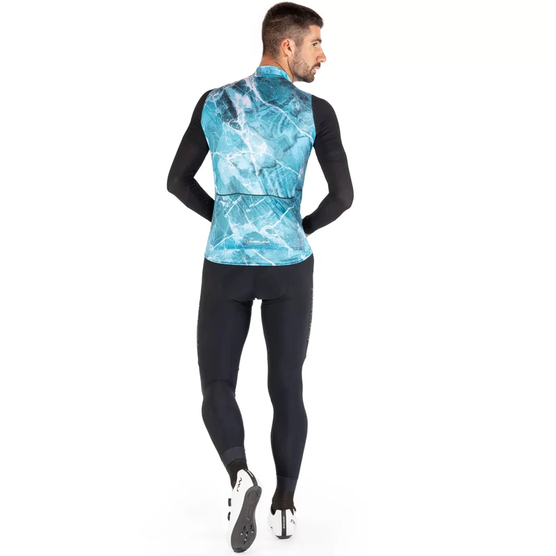 Maglia maniche lunghe Nalini Warm Mesh - Azzurro