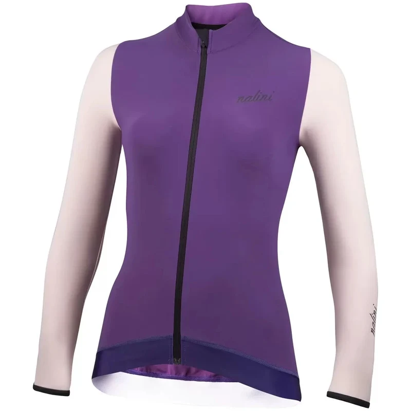 Maglia maniche lunghe donna Nalini New Wrap LS - Viola