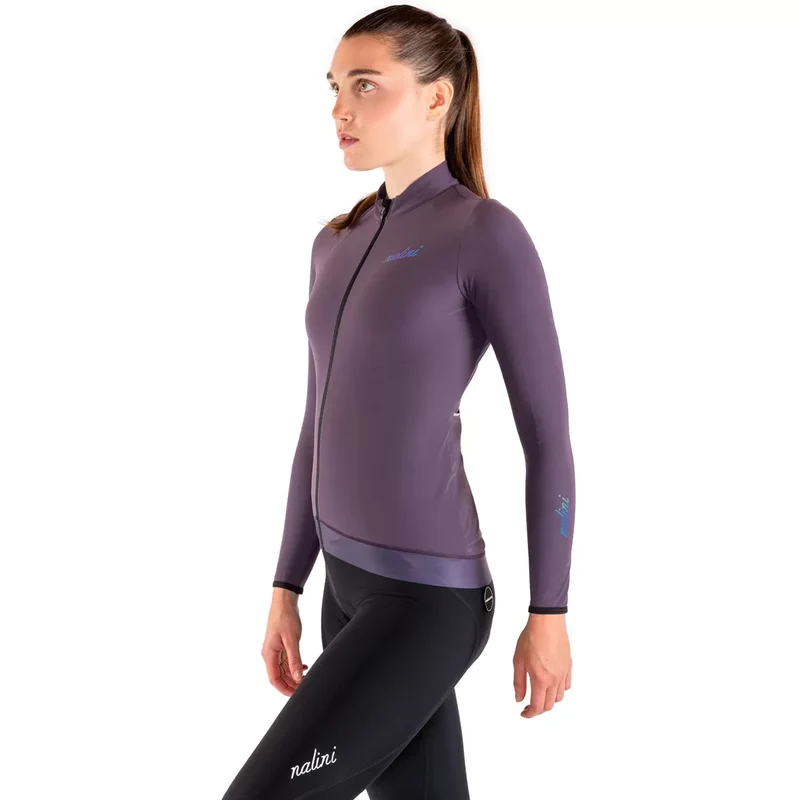 Maglia maniche lunghe donna Nalini New Wrap LS - Viola