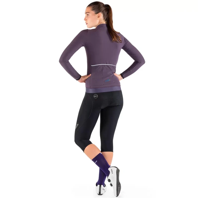 Maglia maniche lunghe donna Nalini New Wrap LS - Viola