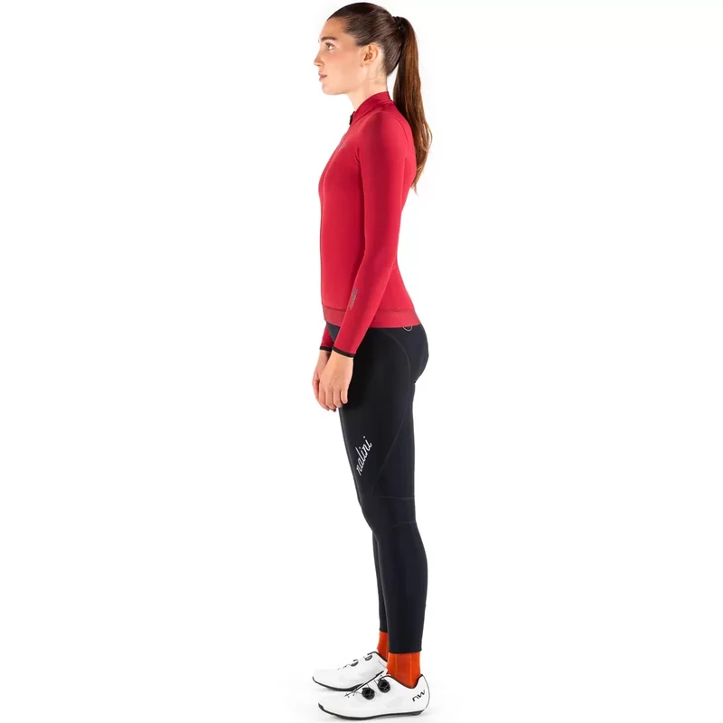Maglia maniche lunghe donna Nalini New Wrap LS - Rosso