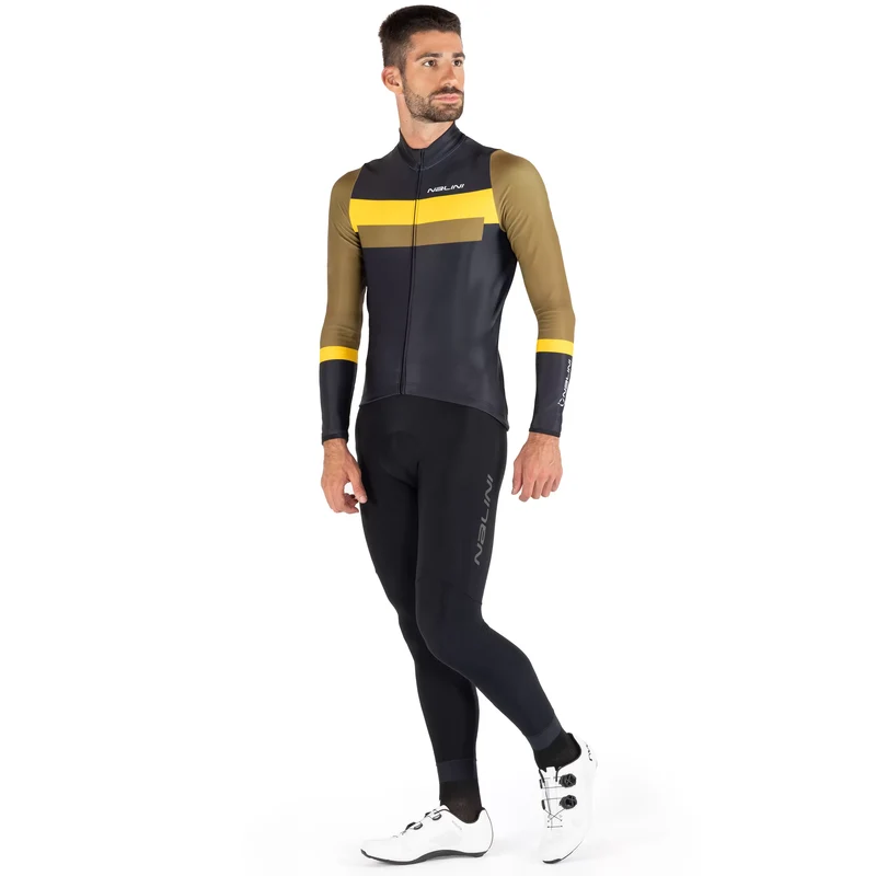 Maglia maniche lunghe Nalini Stelvio - Nero verde