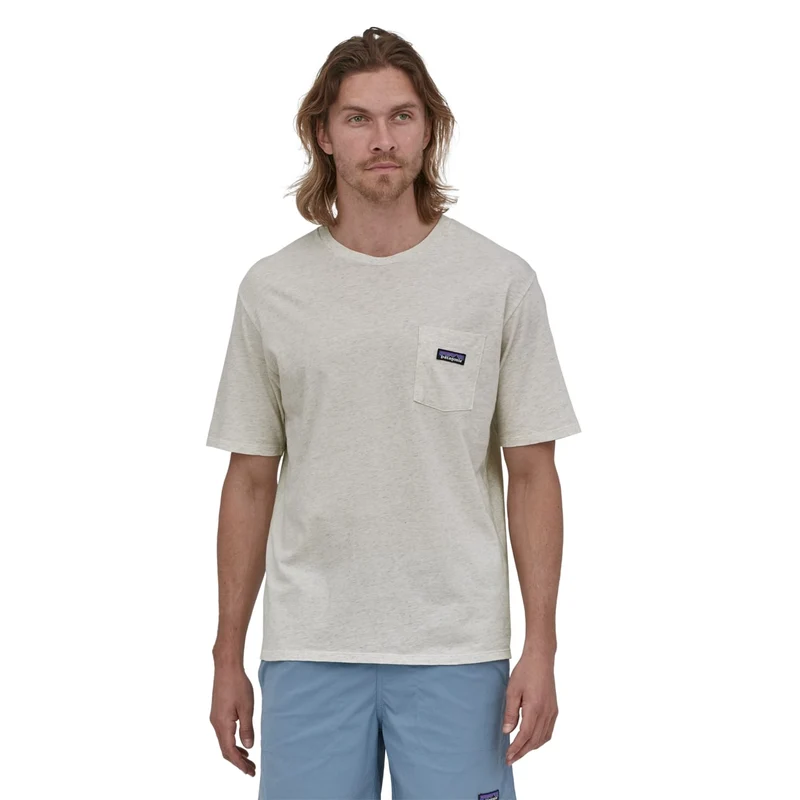 T-Shirt Patagonia Daily Pocket - Bianco