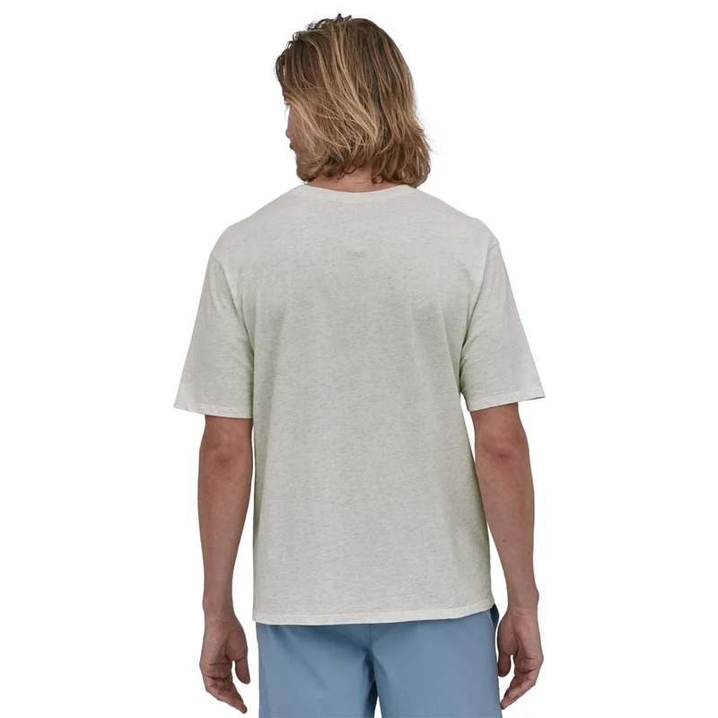 T-Shirt Patagonia Daily Pocket - Bianco