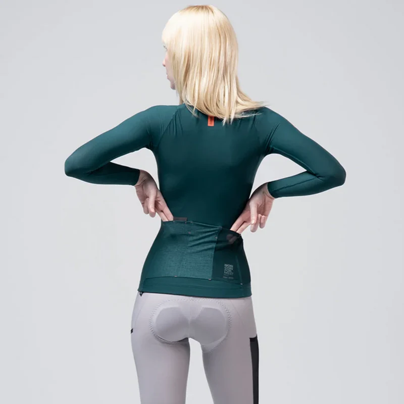 Maglia maniche lunghe donna Gobik Pacer Solid 2.0 Sunken - Verde