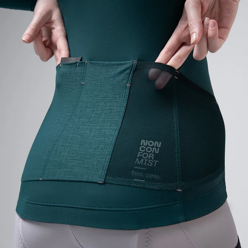 Maglia maniche lunghe donna Gobik Pacer Solid 2.0 Sunken - Verde