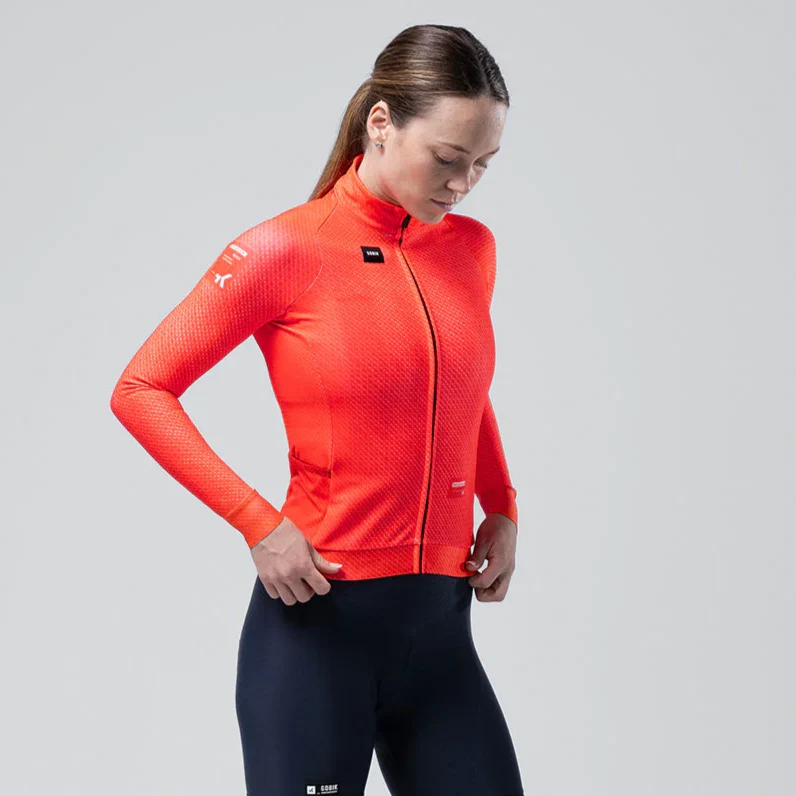Maglia maniche lunghe donna Gobik Hyder Vermilion - Rosso