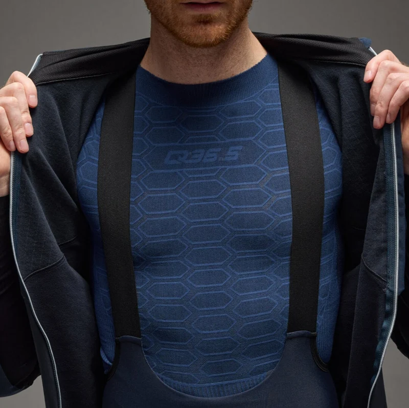 Maglia maniche lunghe Q36.5 Hybrid Que - Blu scuro
