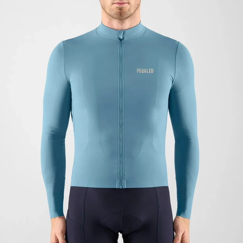 Maglia maniche lunghe Pedaled Element - Azzurro