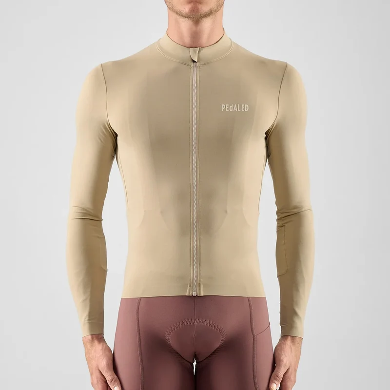 Maglia maniche lunghe Pedaled Element - Beige