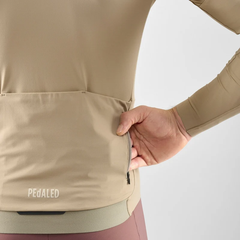 Maglia maniche lunghe Pedaled Element - Beige