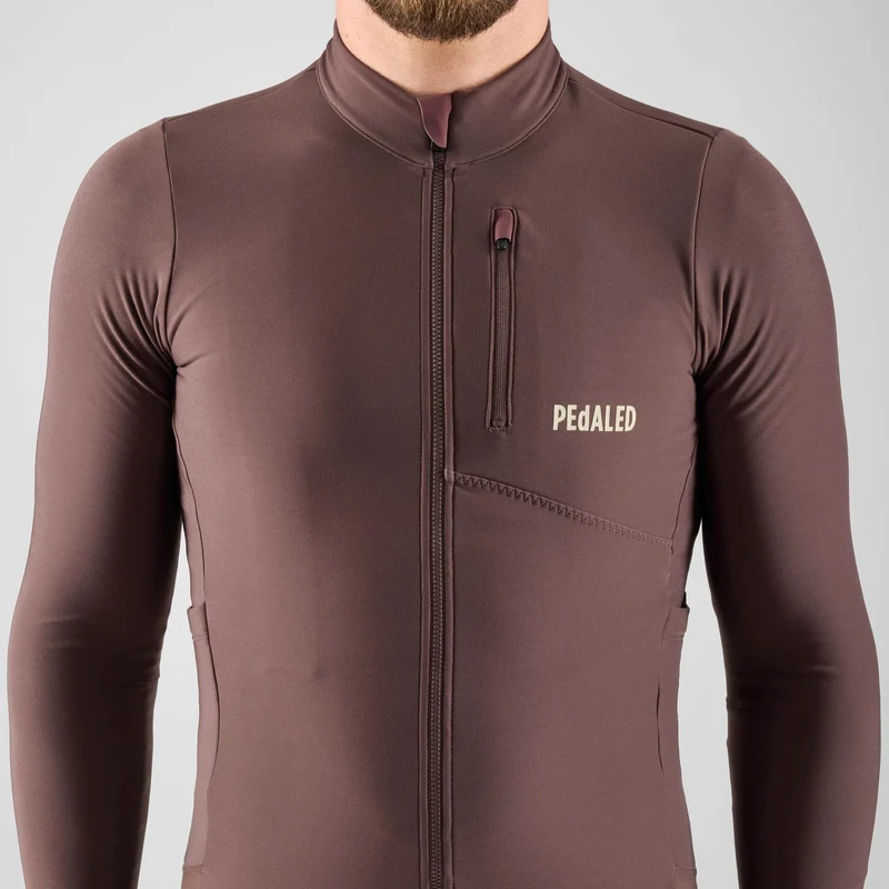 Maglia maniche lunghe Pedaled Odyssey - Marrone