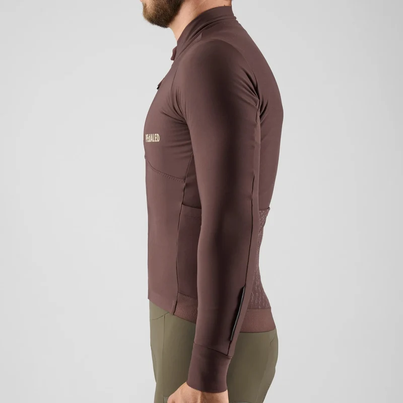 Maglia maniche lunghe Pedaled Odyssey - Marrone