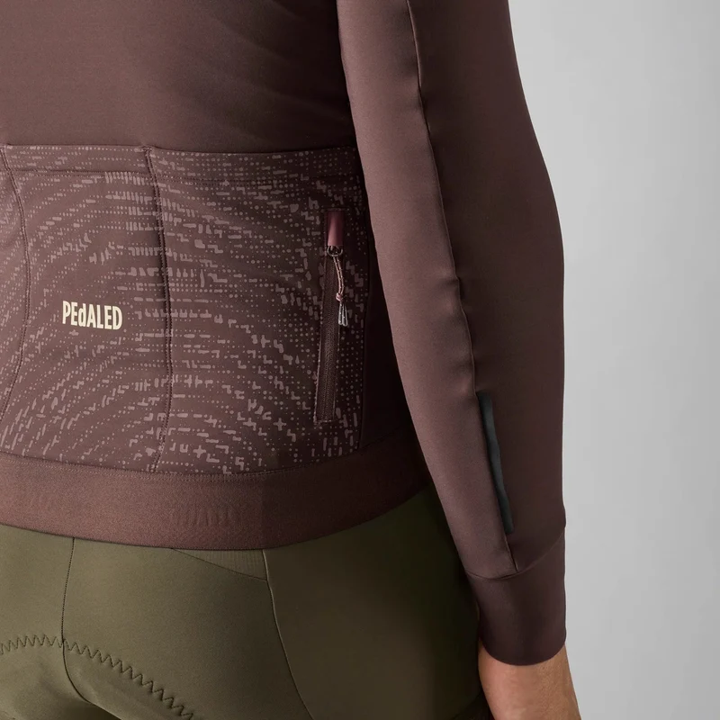 Maglia maniche lunghe Pedaled Odyssey - Marrone