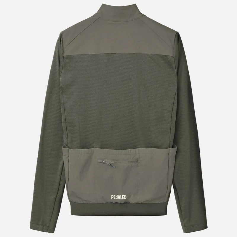 Maglia maniche lunghe Pedaled Odyssey Windblock Merino - Grigio
