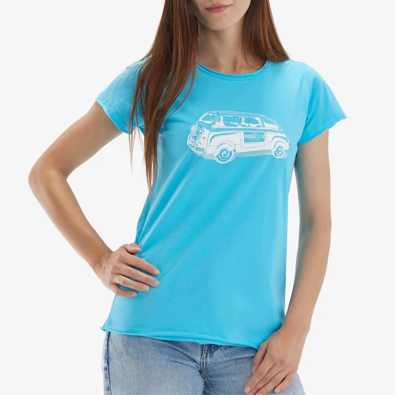 T-Shirt donna Pinarello Multipla - Azzurro
