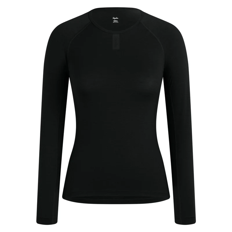 Maglia intima donna maniche lunghe Rapha Merino - Nero