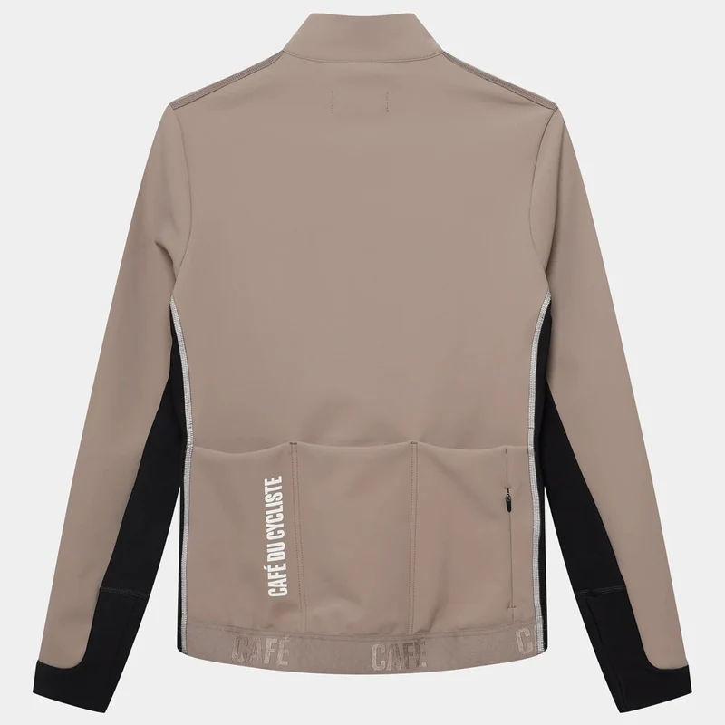 Maglia maniche lunghe Cafe du Cycliste Manon - Beige