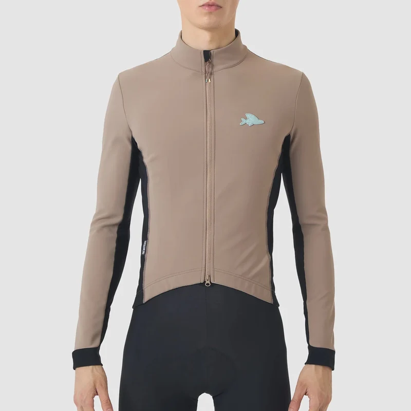 Maglia maniche lunghe Cafe du Cycliste Manon - Beige
