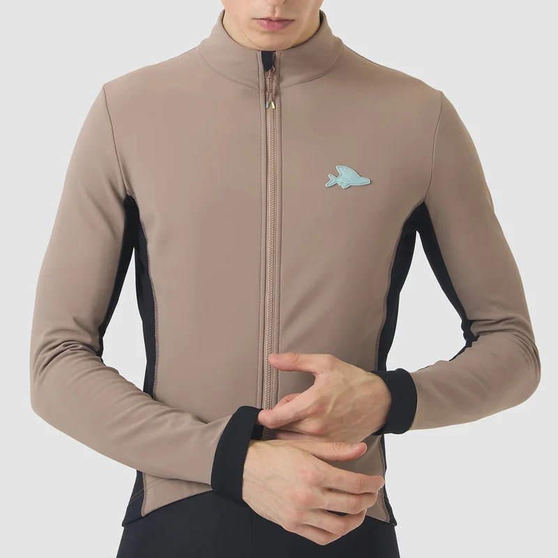 Maglia maniche lunghe Cafe du Cycliste Manon - Beige