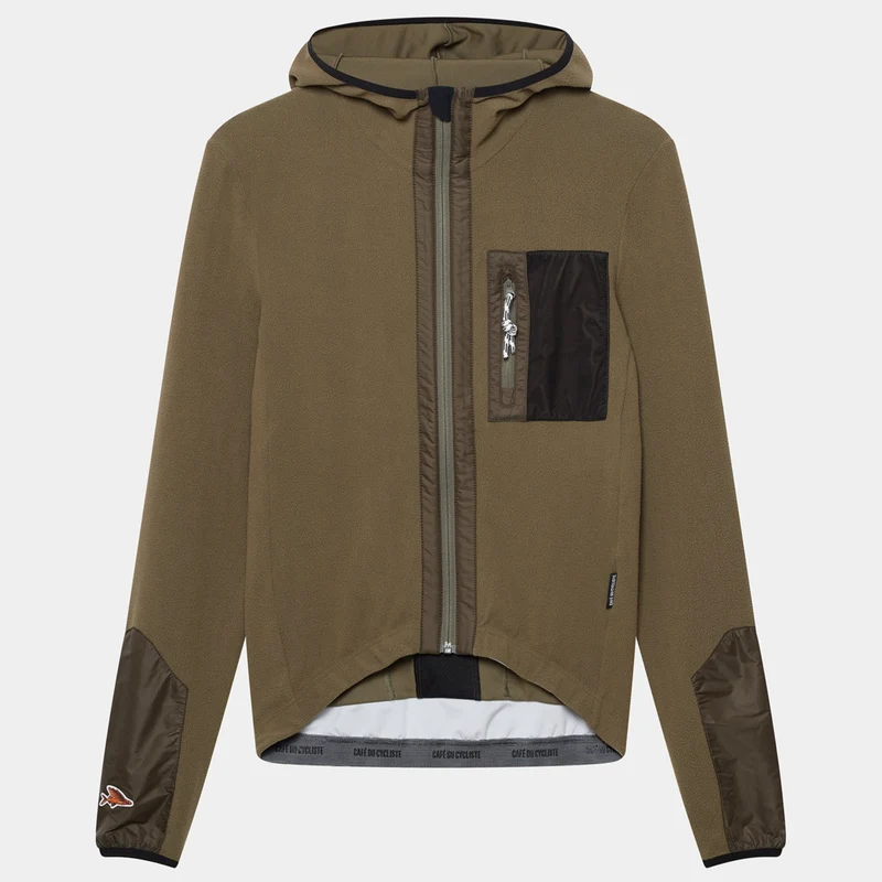 Maglia maniche lunghe Cafe du Cycliste Ingrid - Verde