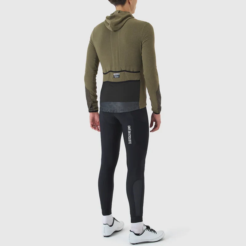 Maglia maniche lunghe Cafe du Cycliste Ingrid - Verde