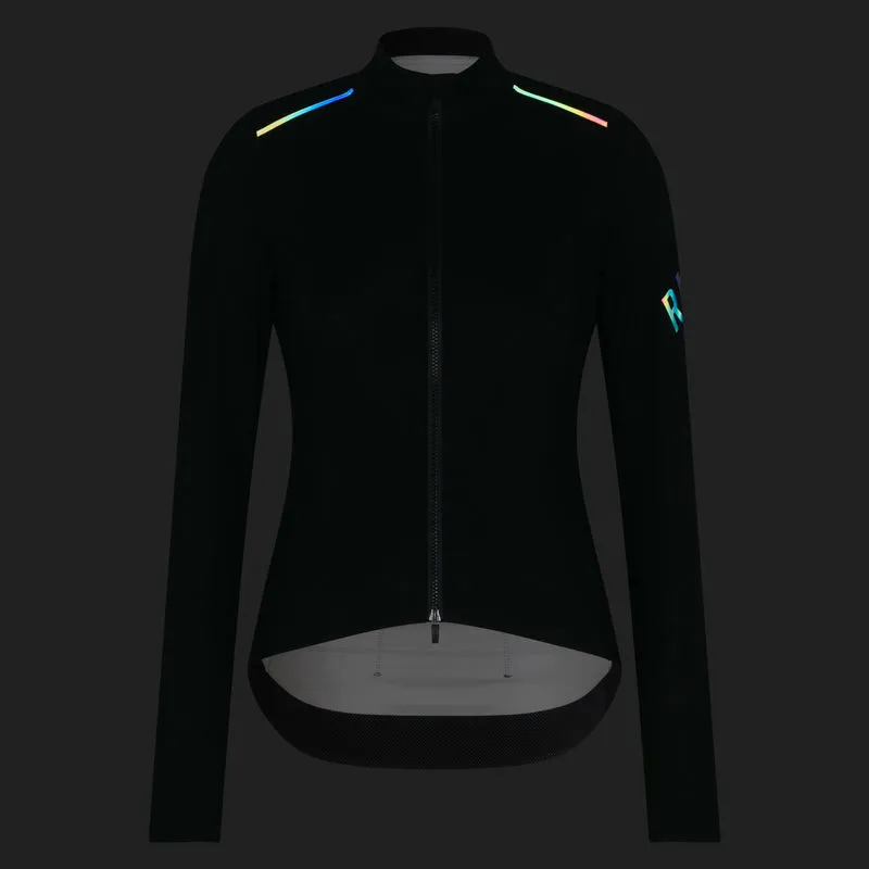 Maglia maniche lunghe donna Rapha Pro Team Shadow - Nero