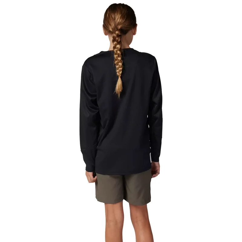 Maglia manica lunga bambino Fox Defend - Nero
