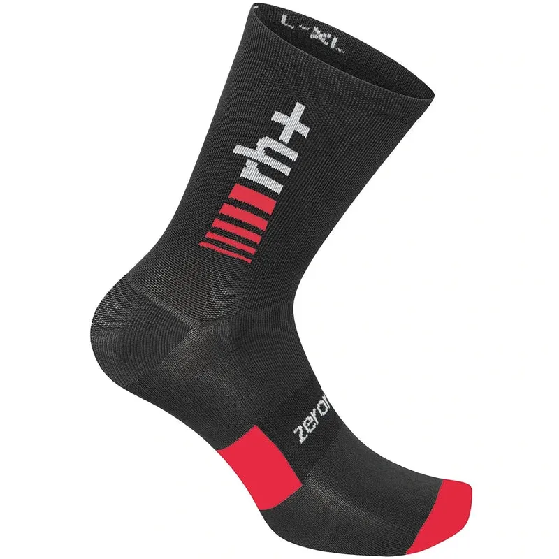 Calze Rh+ Merino 15 - Nero rosso