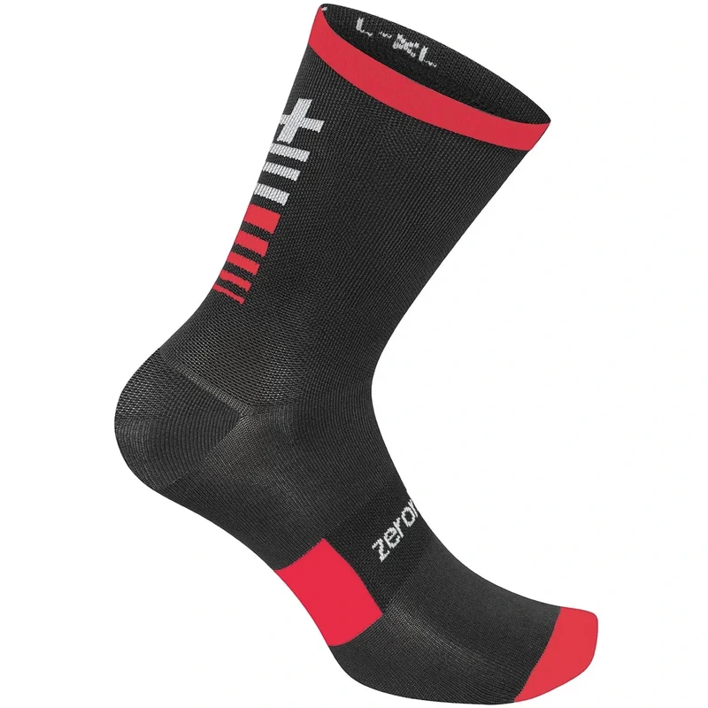 Calze Rh+ Merino 20 - Nero rosso