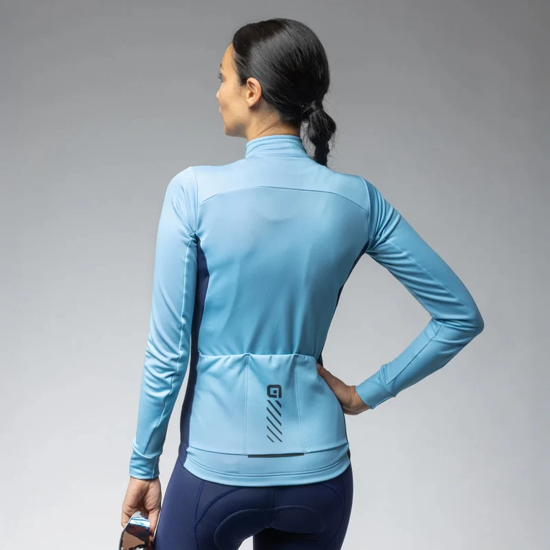 Maglia maniche lunghe donna Ale Solid Fondo 2.0 - Azzurro