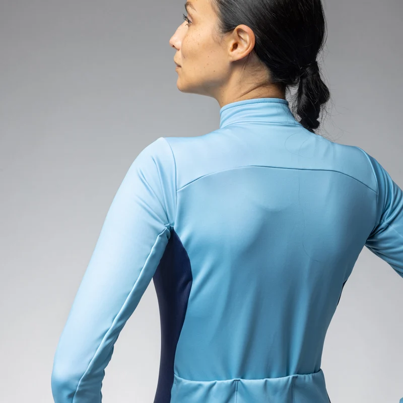 Maglia maniche lunghe donna Ale Solid Fondo 2.0 - Azzurro