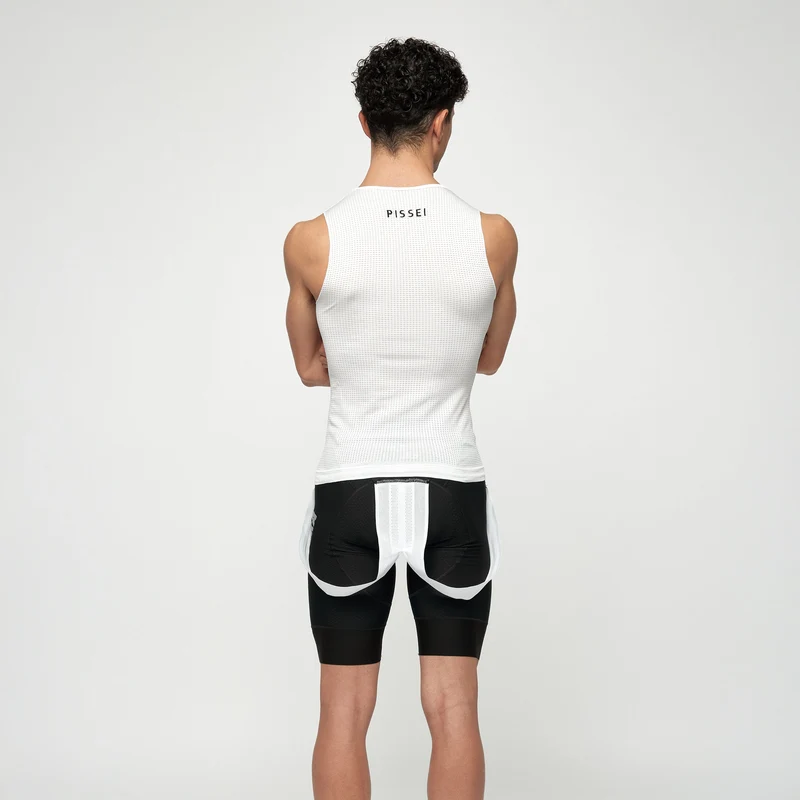 Maglia intima senza maniche Pissei Argentum - Bianco