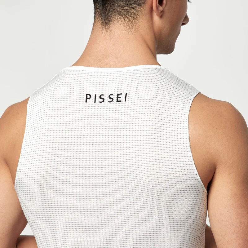 Maglia intima senza maniche Pissei Argentum - Bianco