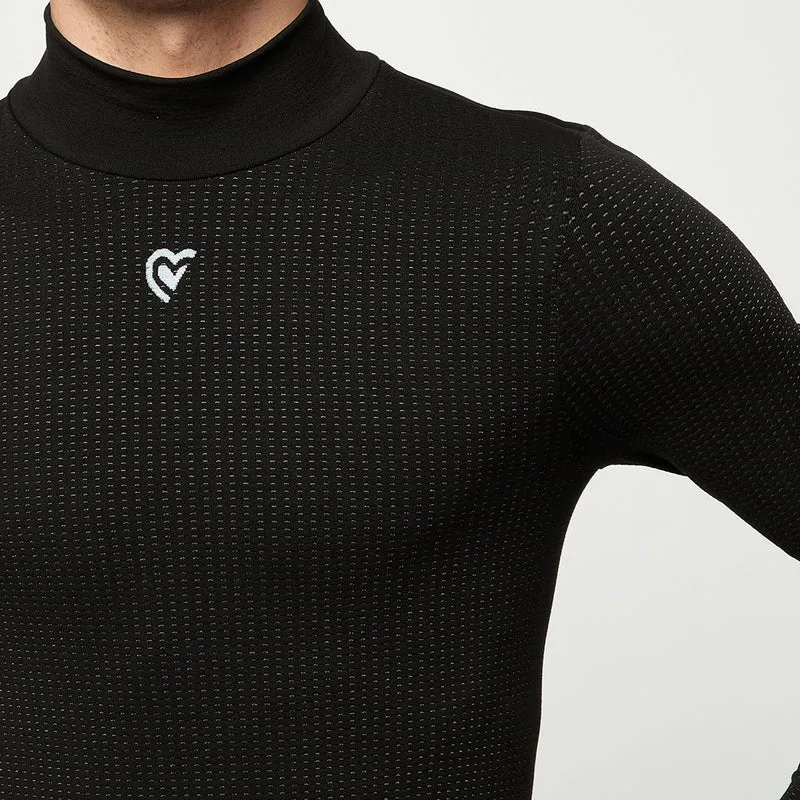 Maglia intima maniche lunghe Pissei Argentum - Nero