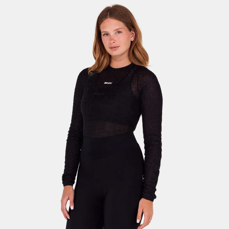 Maglia intima maniche lunghe Santini Alpha - Nero