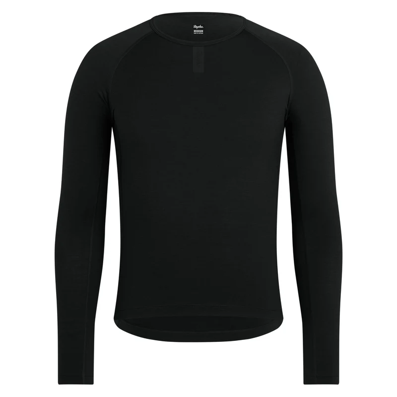Maglia intima maniche lunghe Rapha Merino - Nero