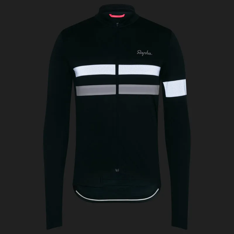 Maglia maniche lunghe Rapha Brevet - Verde scuro