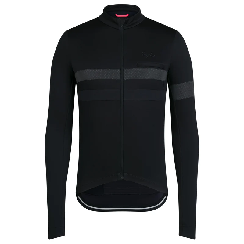 Maglia maniche lunghe Rapha Brevet - Nero