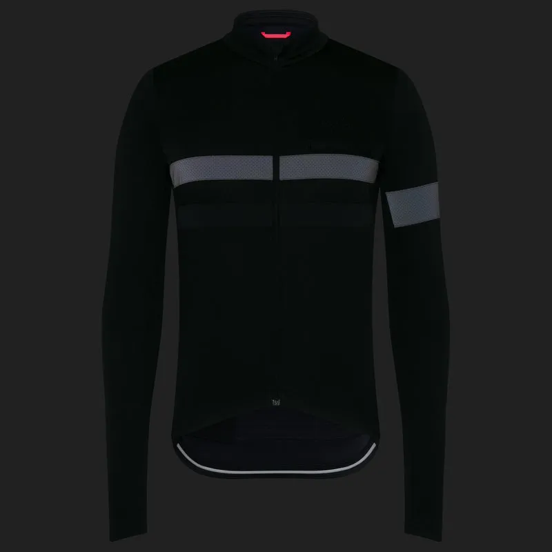Maglia maniche lunghe Rapha Brevet - Nero