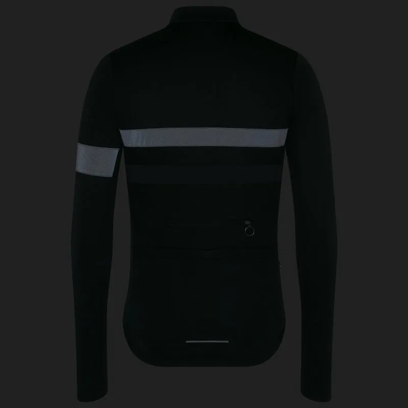 Maglia maniche lunghe Rapha Brevet - Nero