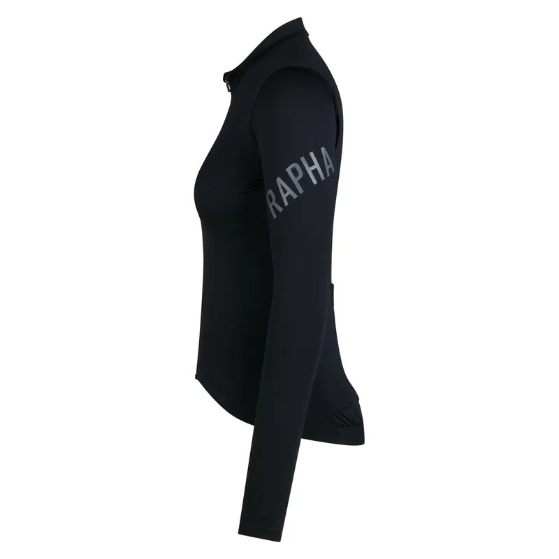 Maglia maniche lunghe donna Rapha Pro Team Midweight - Nero