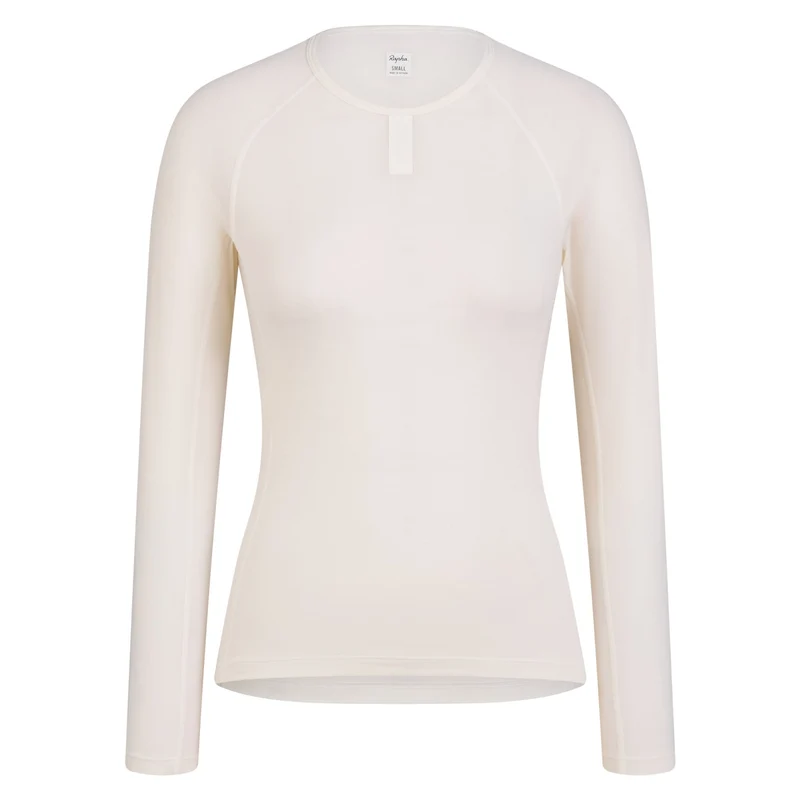 Maglia intima donna maniche lunghe Rapha Merino - Bianco
