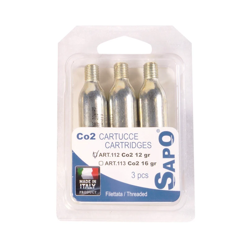Bombolette CO2 Sapo 16g - 3 pezzi