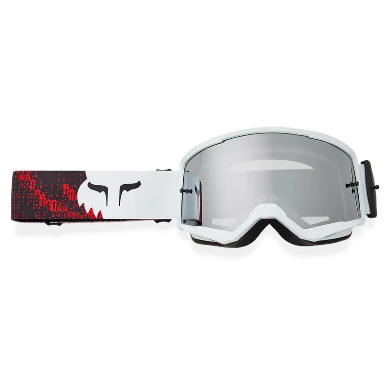 Maschera Fox Main Kairos - Bianco Rosso