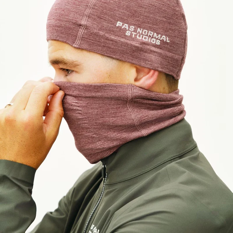 Scaldacollo Pas Normal Studios Logo Merino Knit - Bordeaux