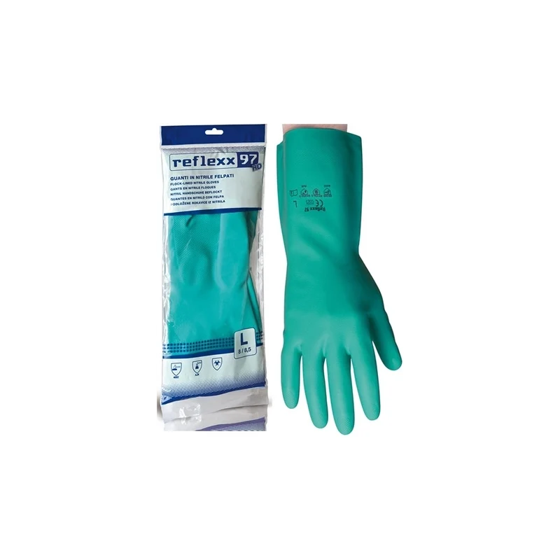 Guanti in nitrile verdi R97