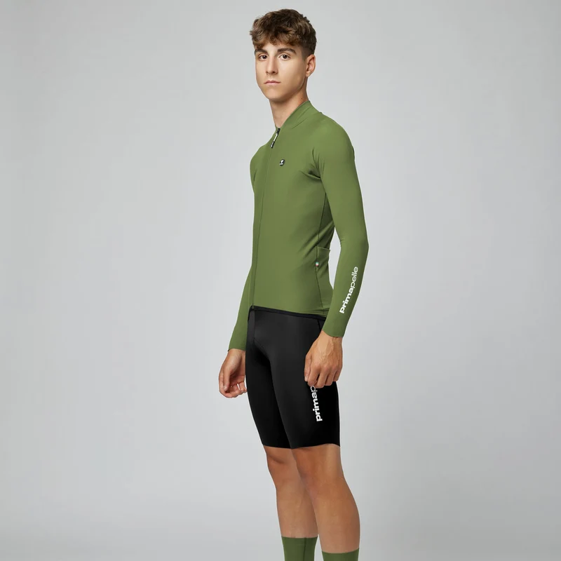 Maglia maniche lunghe Pissei Primapelle - Verde scuro